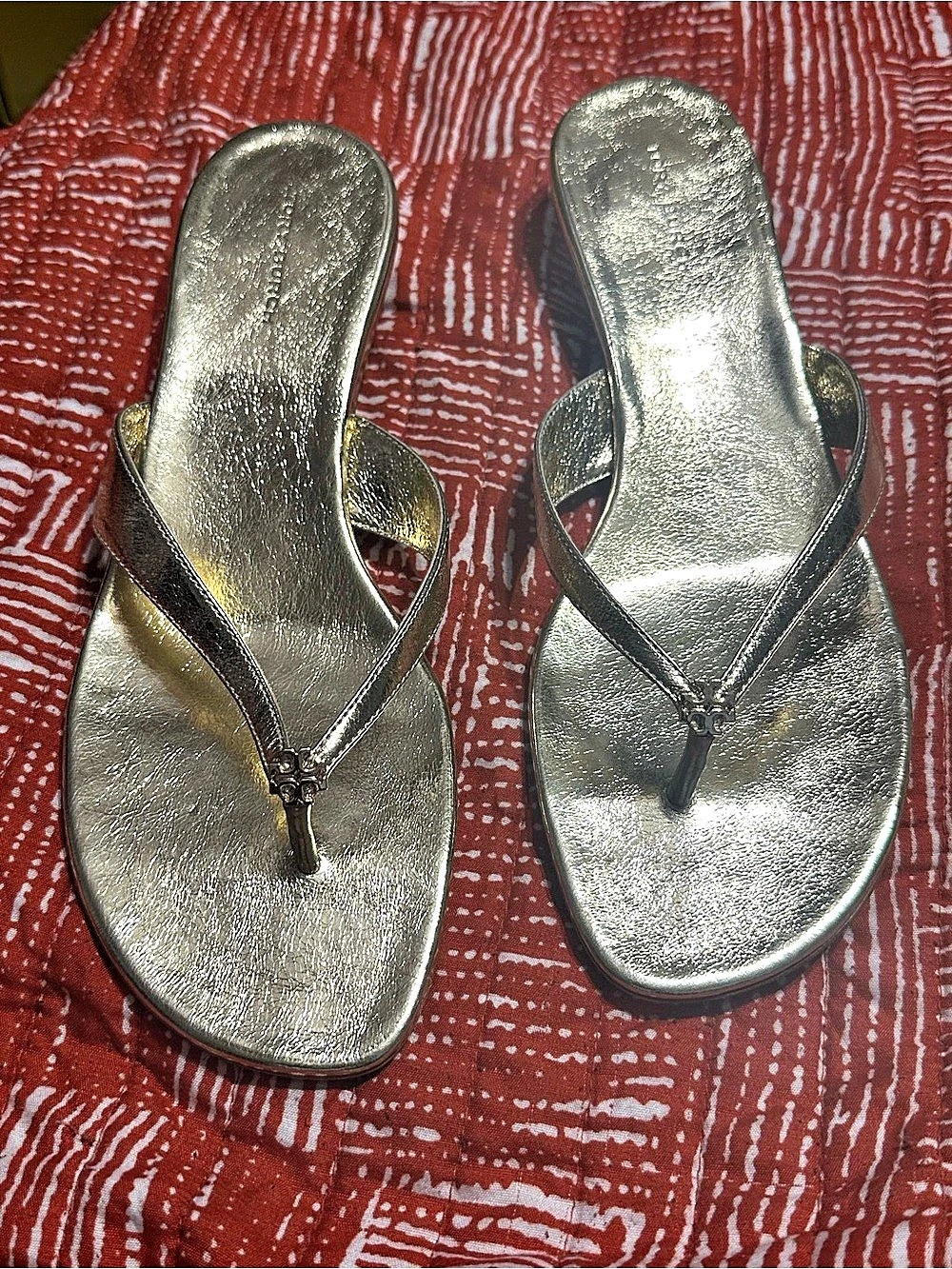 Tory Burch Capri Low Heel Sandal 35mm Sandals Gold US 9
